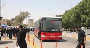 النقل تعلن بدء التفويج العكسي لزائري كربلاء بمشاركة أكثر من 300 حافلة