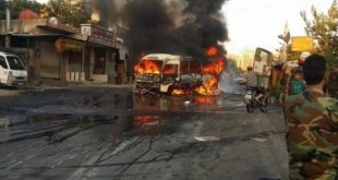 “سانا”: أنباء عن مقتل 13 جنديا وإصابة آخرين في تفجير استهدف حافلة بريف الرقة في سوريا