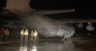 لبنان : السيطرة على حريق في عجلة طائرة شحن عسكرية إيطالية في مطار بيروت الدولي